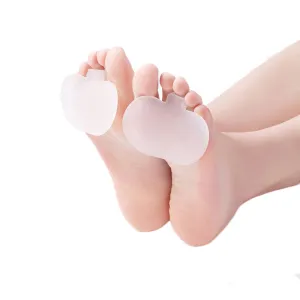 1 Pair Silicone Gel Forefoot Insoles Forefoot Pain Relief Massaging Gel Metatarsal Toe Support Pads Health Care