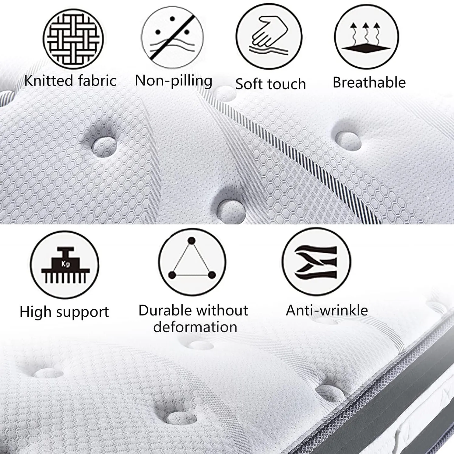 12" Hybrid Pocket Spring Mattress