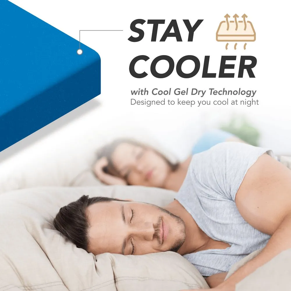 14.5-Inch CoolBreeze Plush GEL Memory Foam Mattress