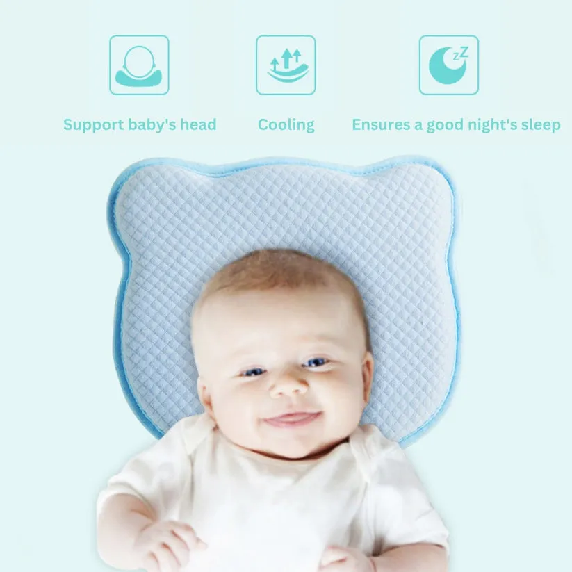 [3- Pack] Maya & Friends Memory Foam Head Shaping Baby Pillow