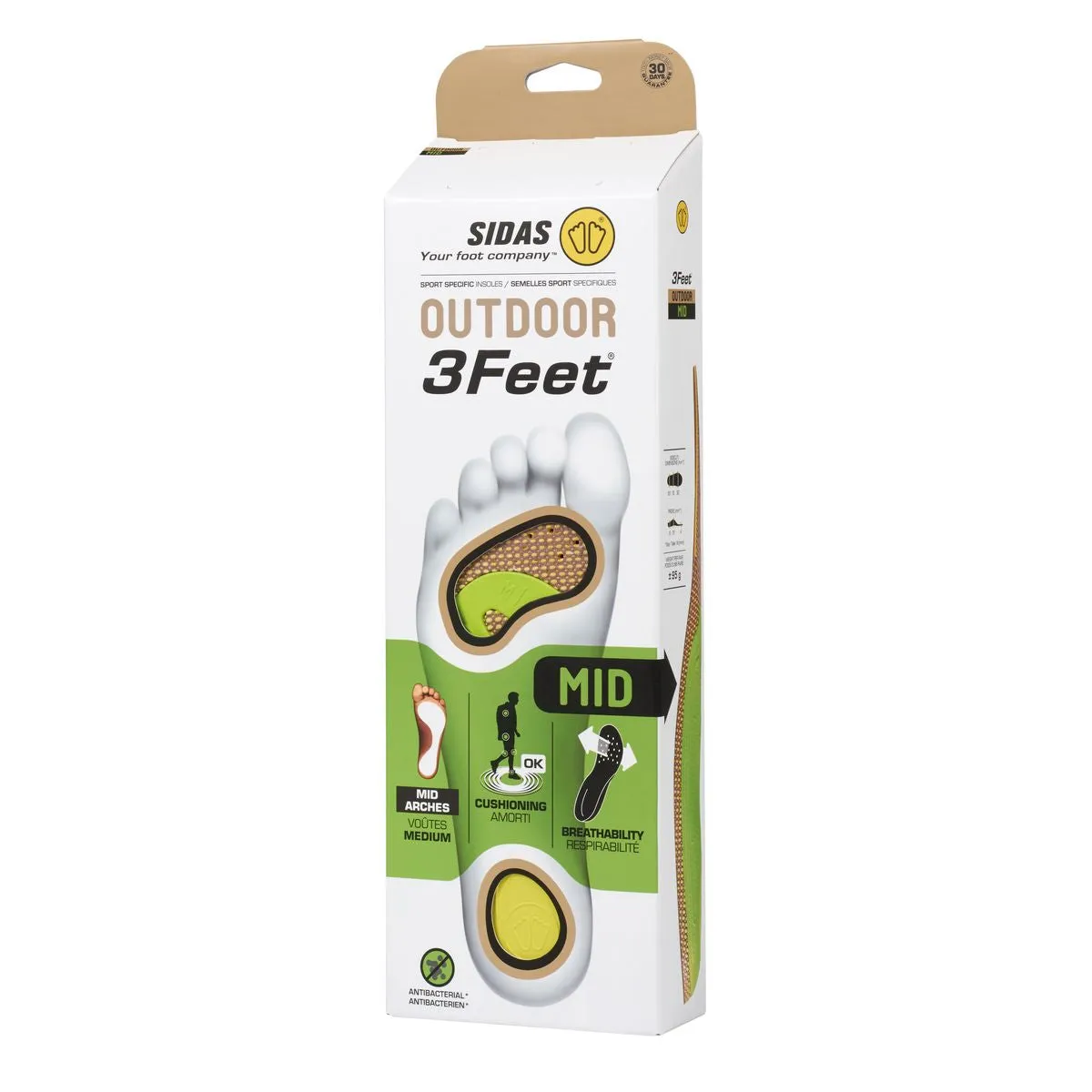 3FEET OUTDOOR MID HIKING INSOLES