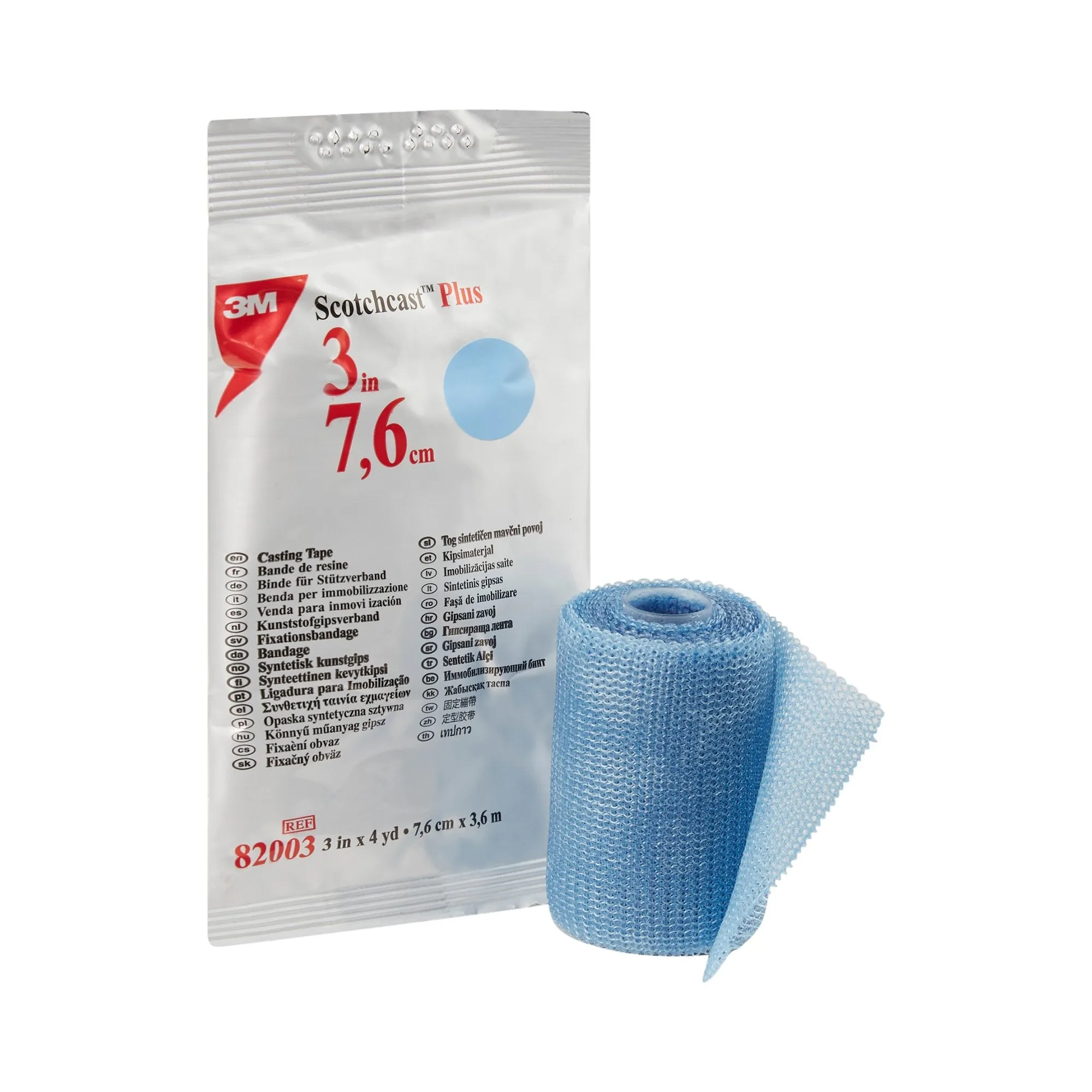 3M™ Scotchcast™ Plus Light Blue Cast Tape, 3 Inch x 4 Yard, 1 Box of 10