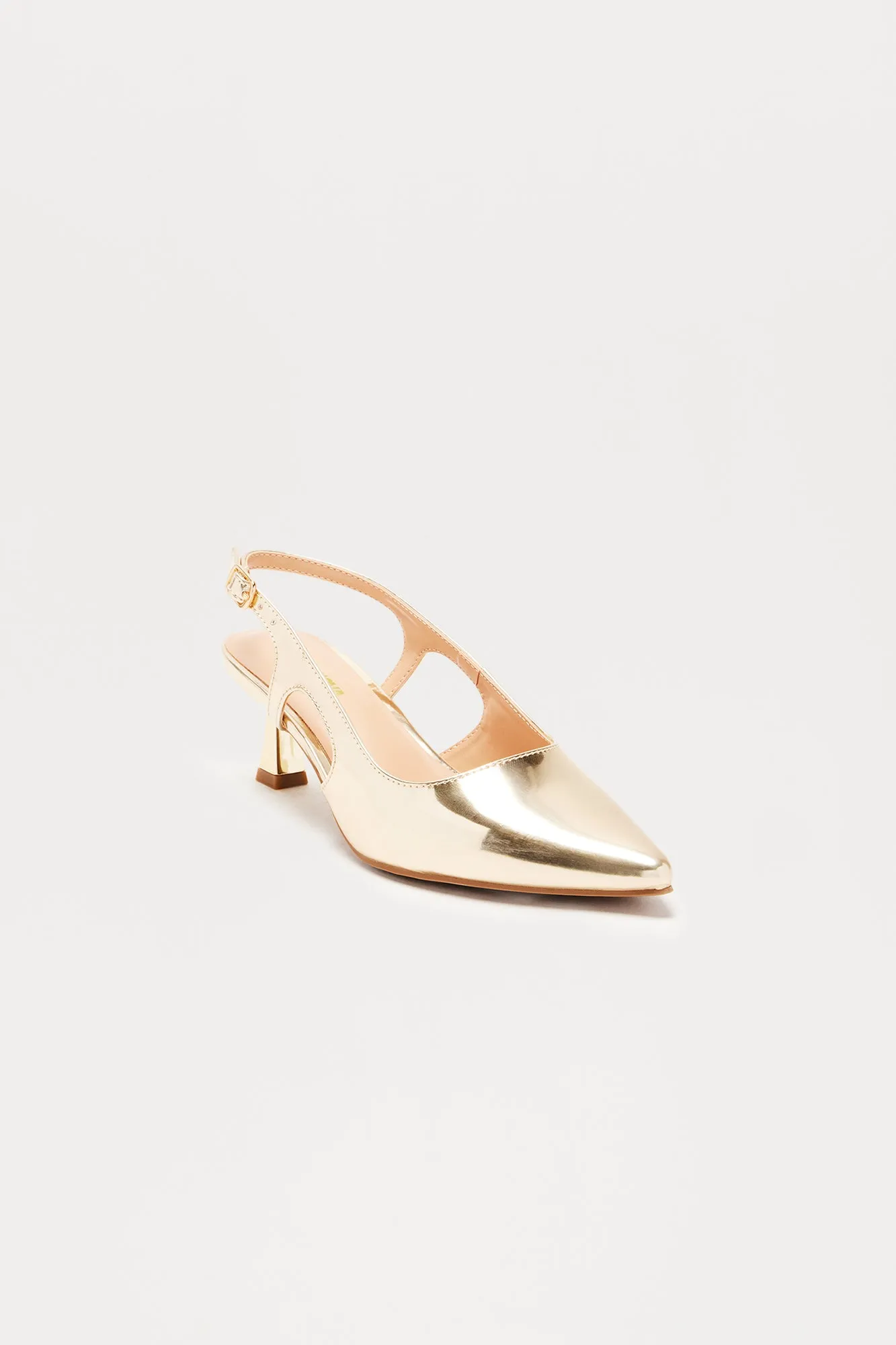 Alena Slingback Pumps - Gold