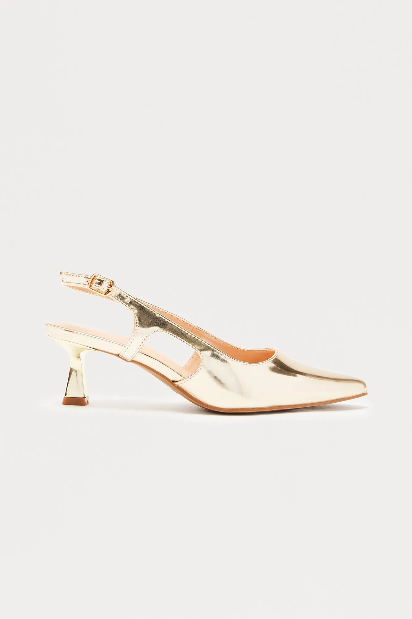 Alena Slingback Pumps - Gold