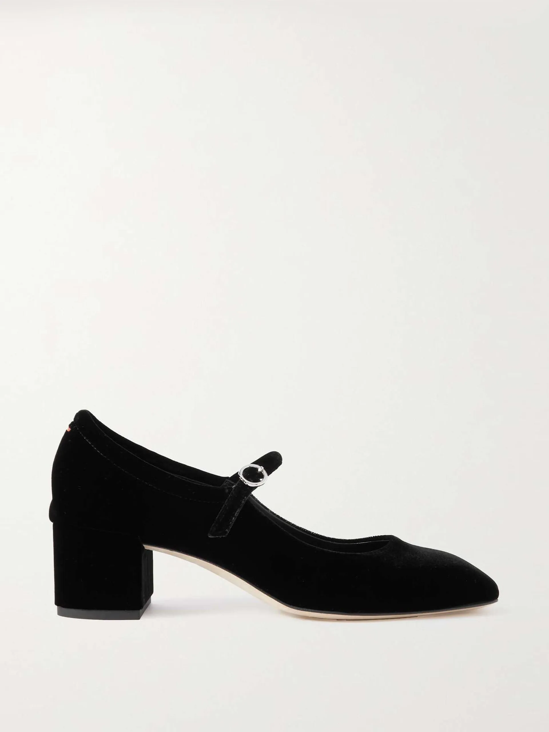 Aline velvet Mary Jane pumps