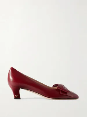 Bowow 45 bow-embellished leather pumps