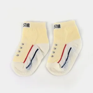 Boys Anti Slip Socks Off White | 2Y 