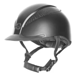 Champion Air-Tech Deluxe Dial Fit Riding Hat - Black Silk
