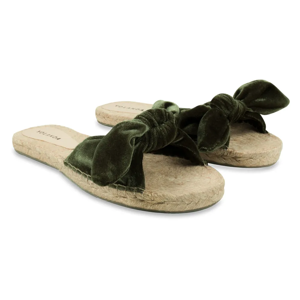 Chinelo Espadrille Nina Nó Militar
