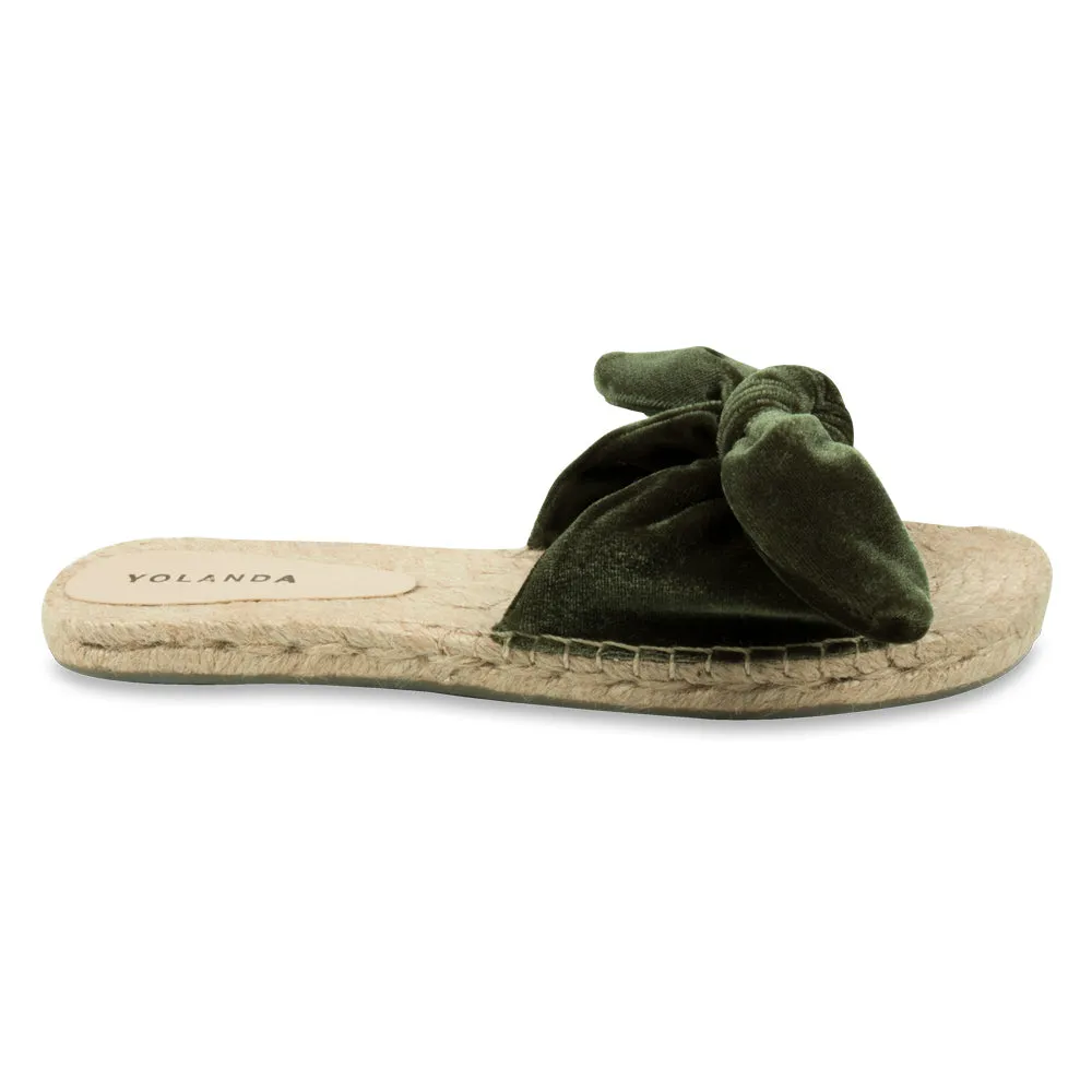 Chinelo Espadrille Nina Nó Militar