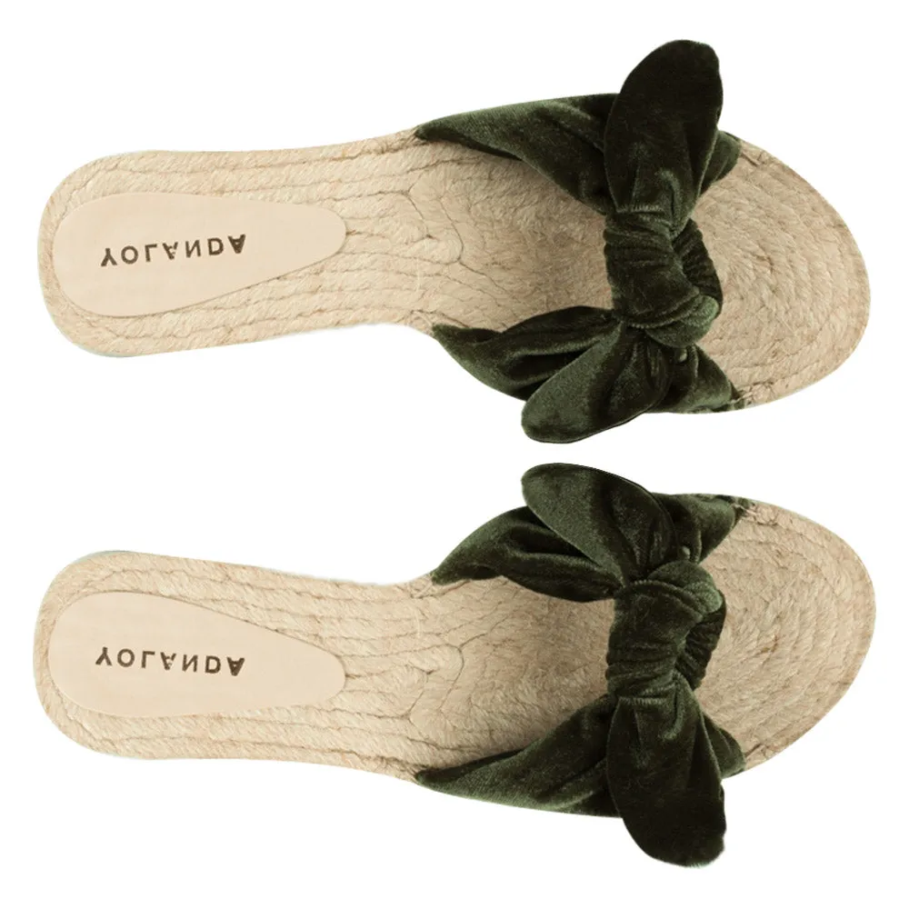 Chinelo Espadrille Nina Nó Militar