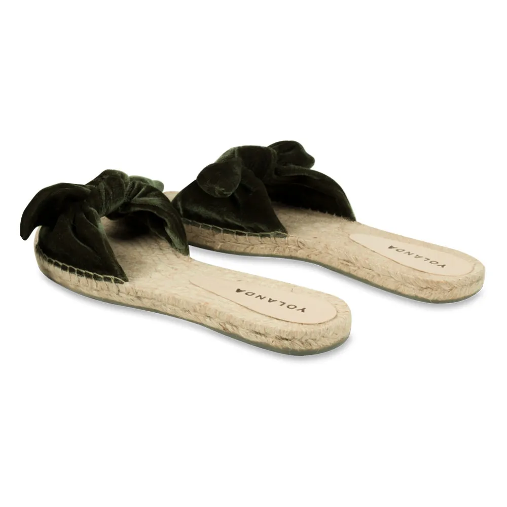 Chinelo Espadrille Nina Nó Militar