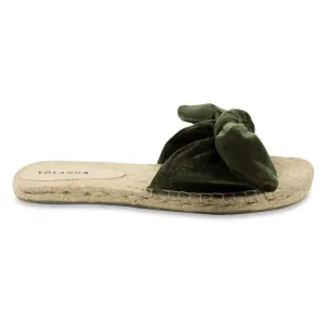 Chinelo Espadrille Nina Nó Militar