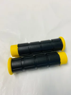 Classic Brick Style Black Rubber BMX Grip - Live4Bikes