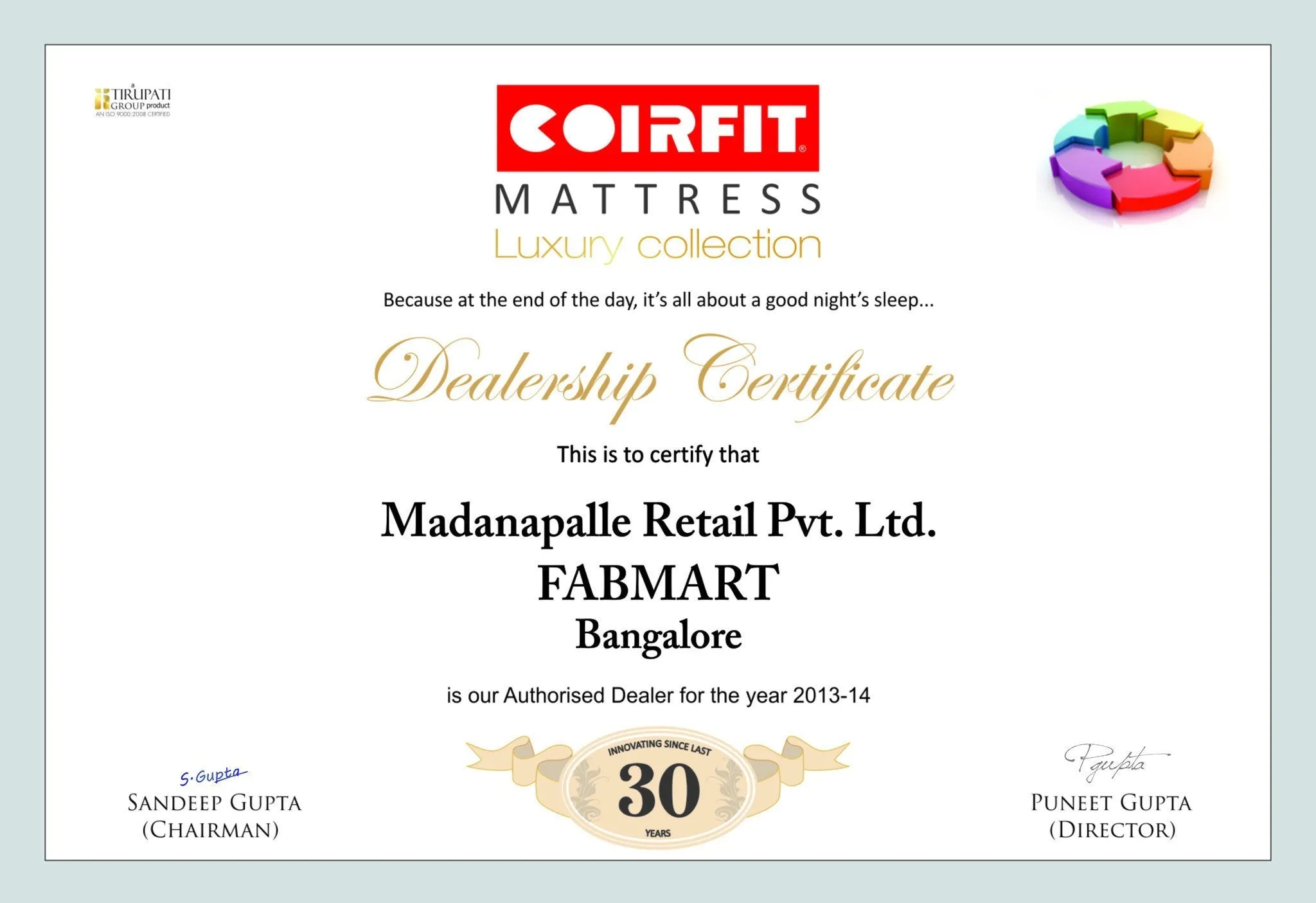 Coirfit Orthopedic Twinplus Memory Foam