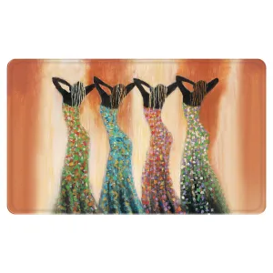 Dance of the Summer Memory Foam Bath Mat