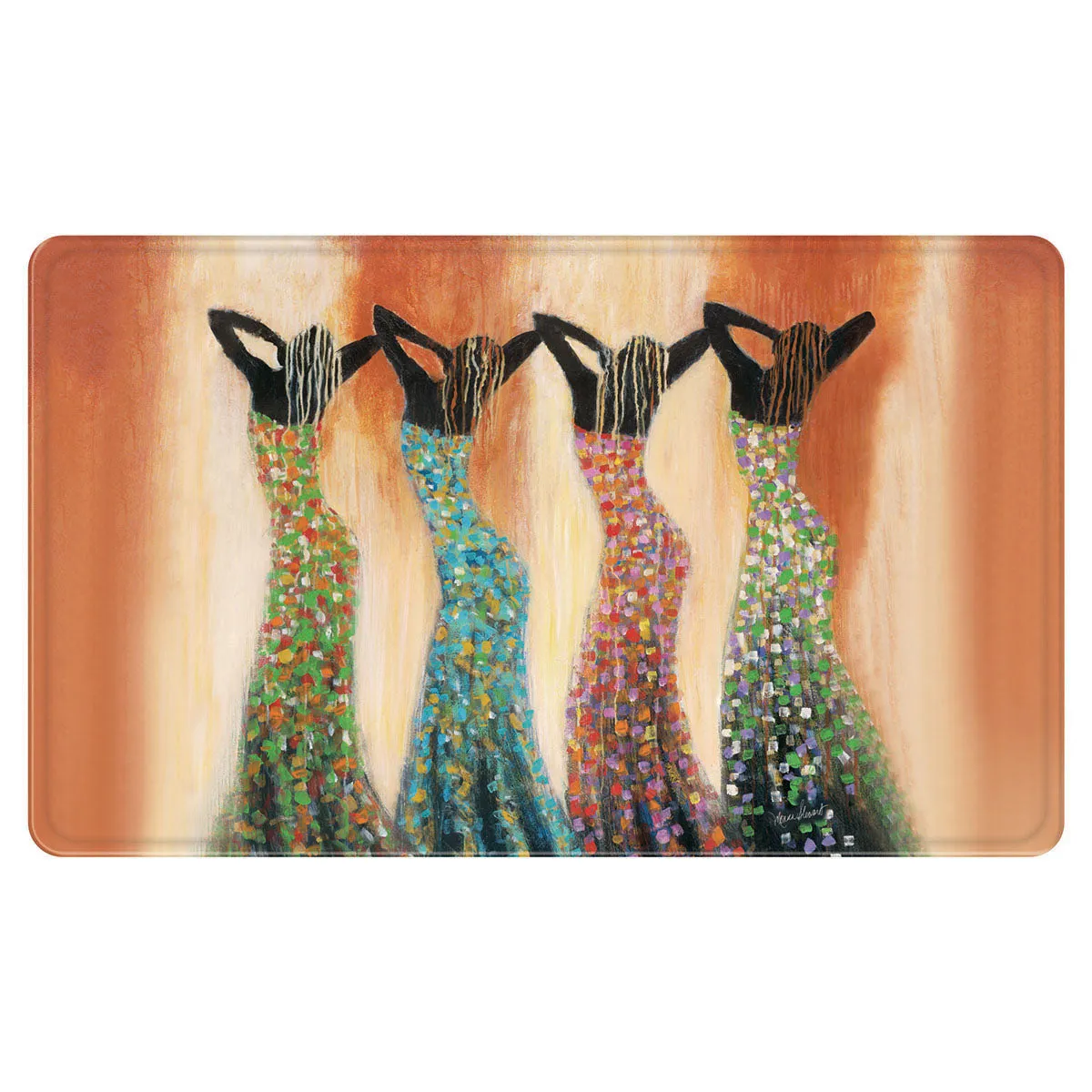 Dance of the Summer Memory Foam Bath Mat
