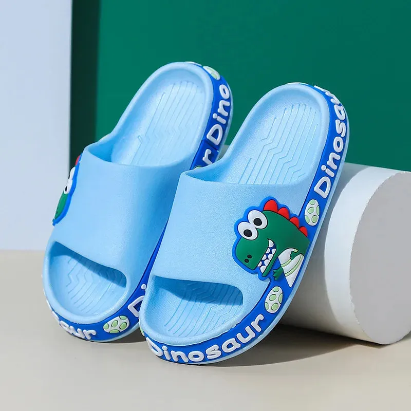 Dinosaur Slipper Slides for Kids