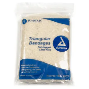 dynarex Triangular Bandage 36 x 36 x 51 Inch Count of 12 By Dynarex