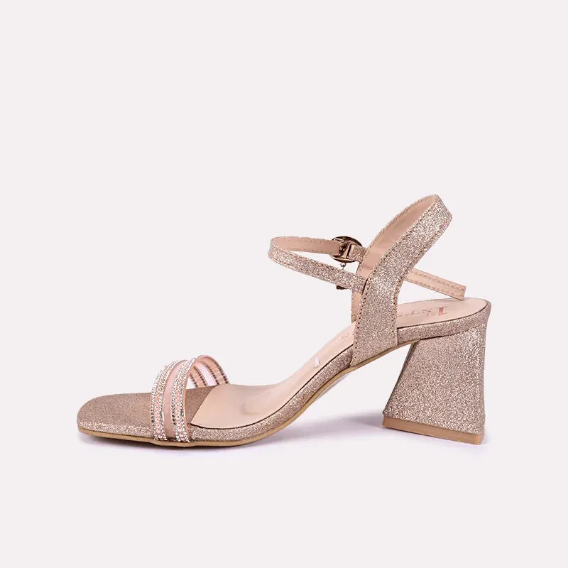 Emmy Peach Block Heel Sandals 0421220