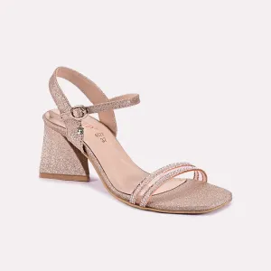 Emmy Peach Block Heel Sandals 0421220