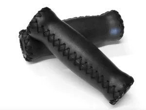EndZone Velo Stitched Leather Vinyl Grips -Live4Bikes