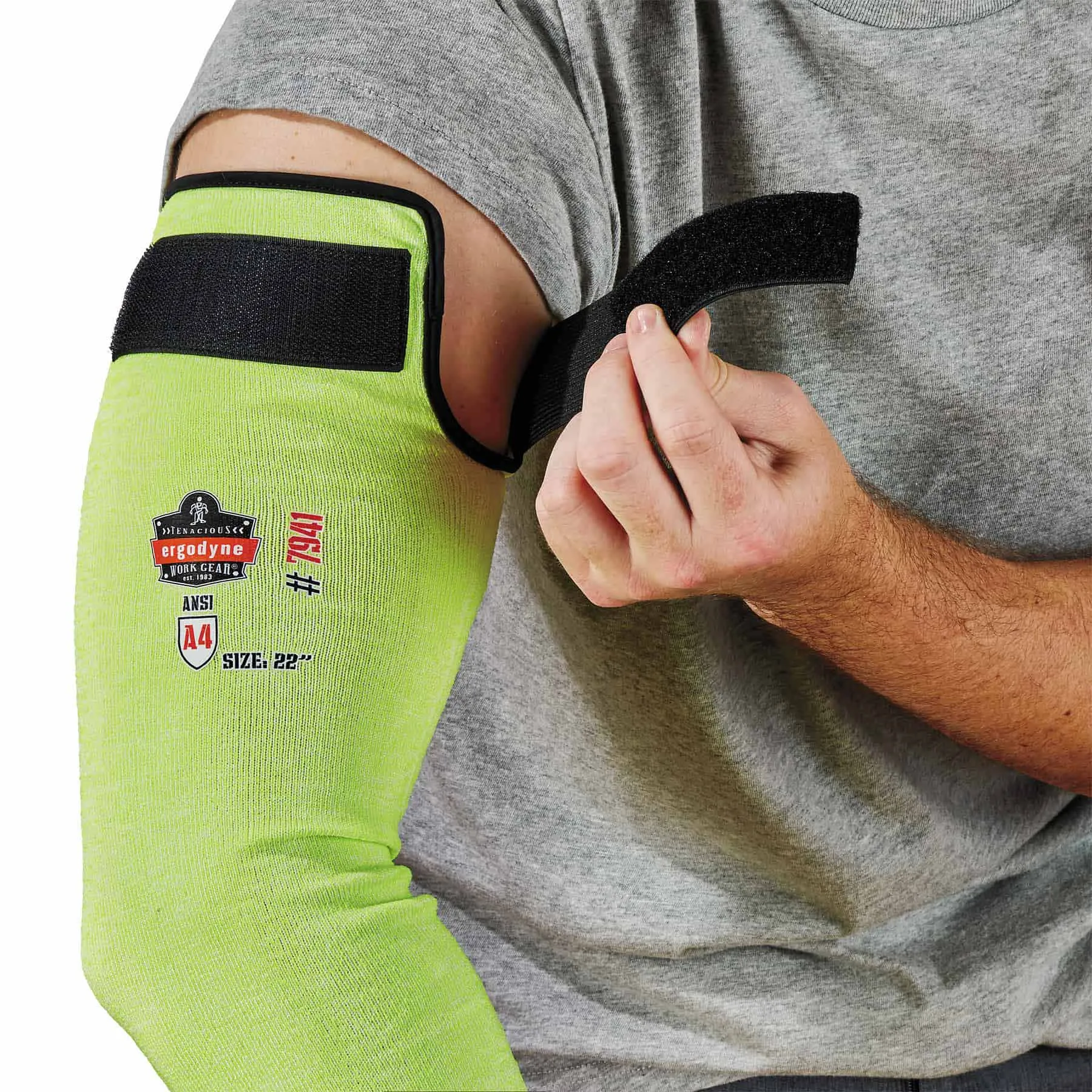 Ergodyne 17945 7941-PR 22 in Lime CR Protective Arm Sleeve 1-Pair