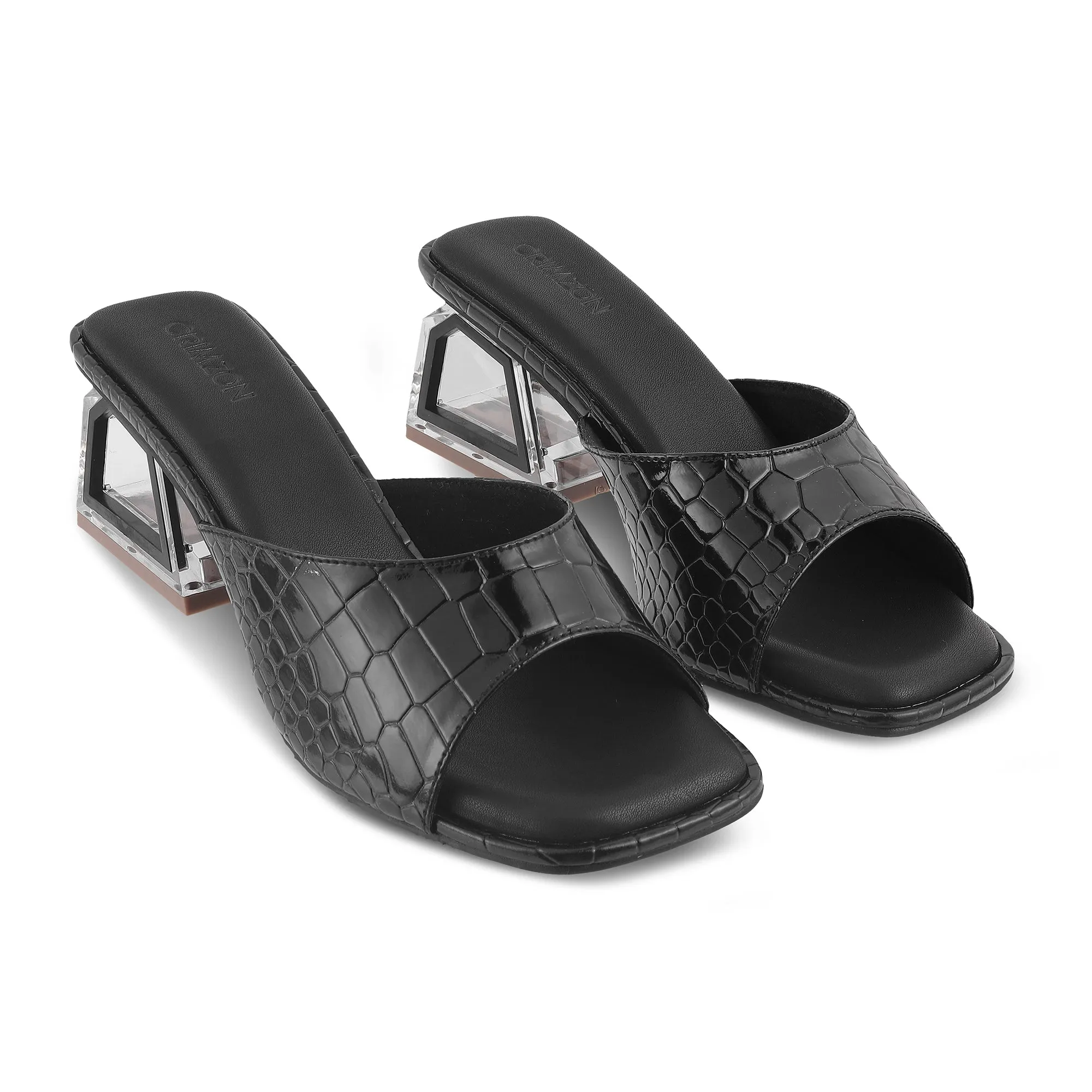 FRIDAY- BLACK BLOCK HEELS