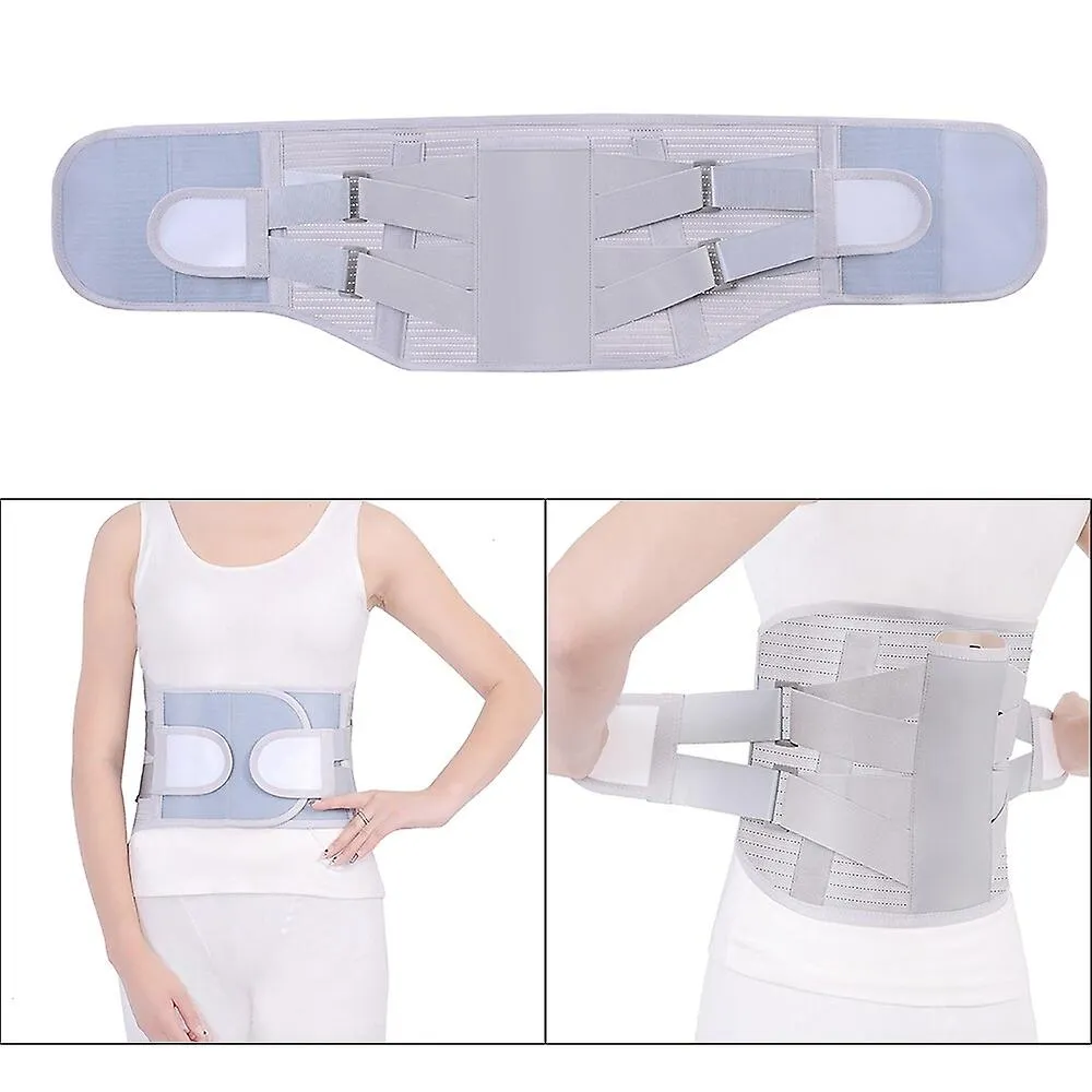Grey M Lumbar Support Belt Disc Herniation Orthopedic Medical Strain Pain Relief Corset For Back Spine Decompression Brace Fa0291