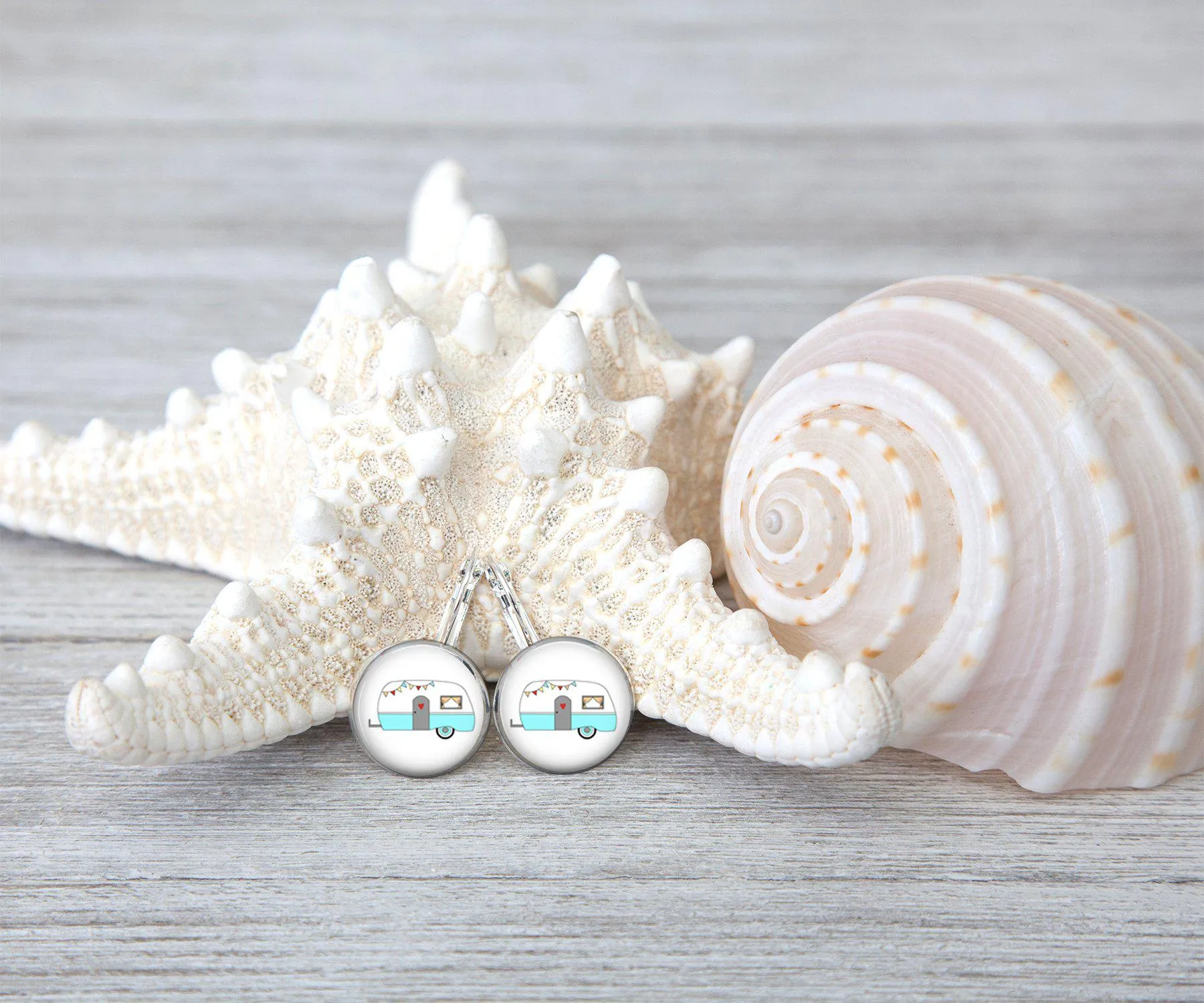 Happy Camper Dangle Earrings | Beach Jewelry