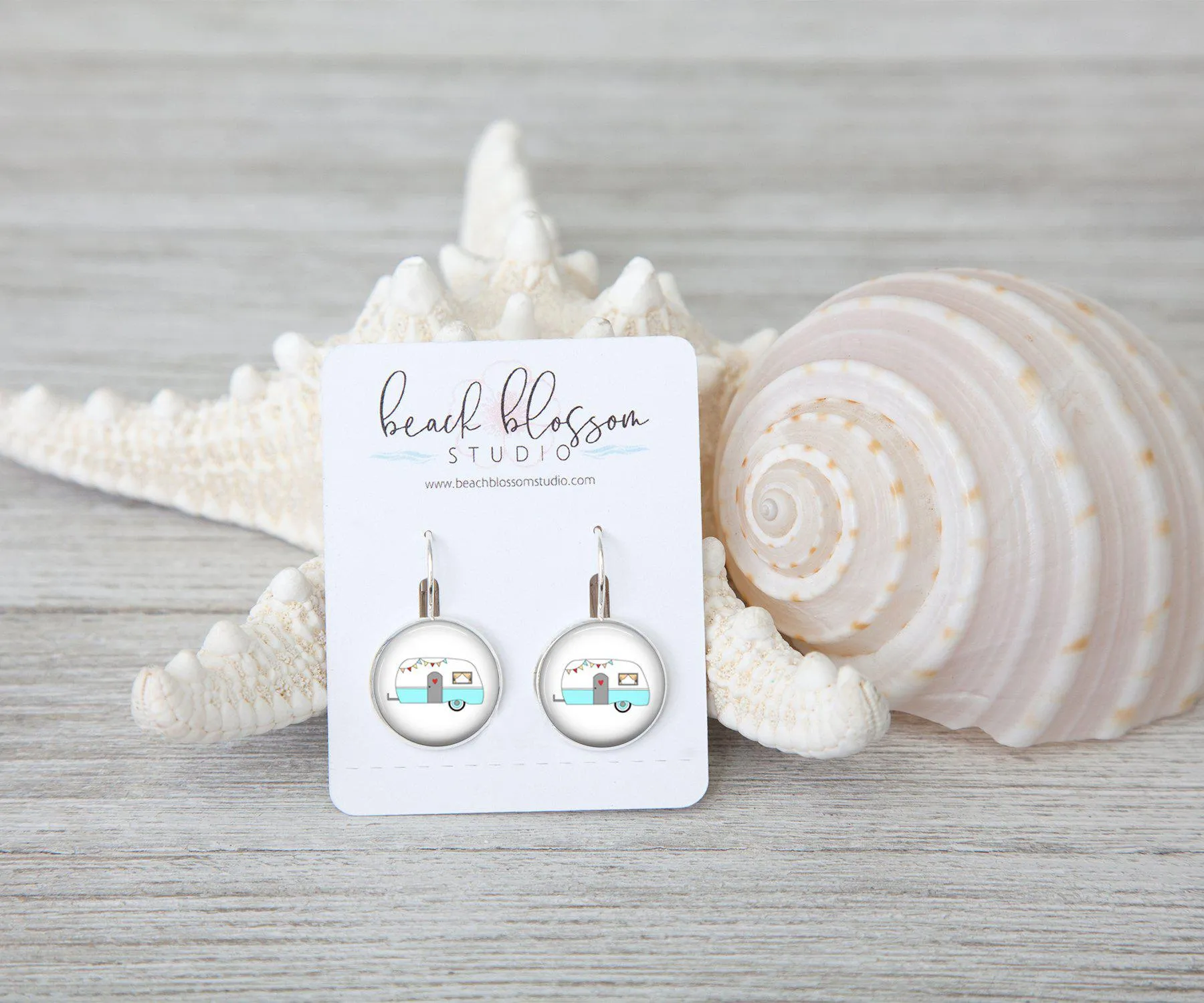 Happy Camper Dangle Earrings | Beach Jewelry