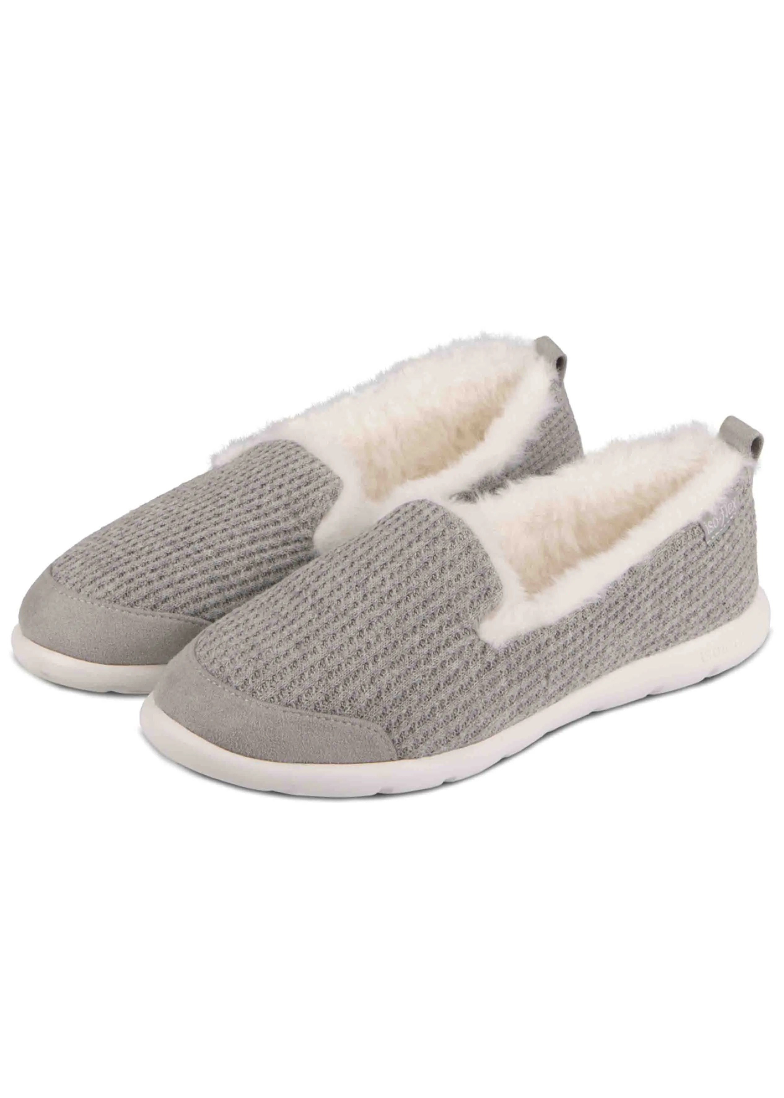 Isotoner Ladies Iso-Flex Waffle Full Back Slipper