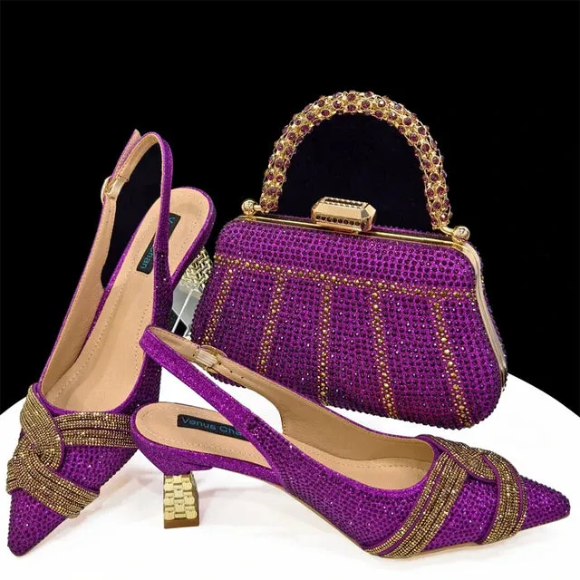 Italian Pumps and Matching Bag Set