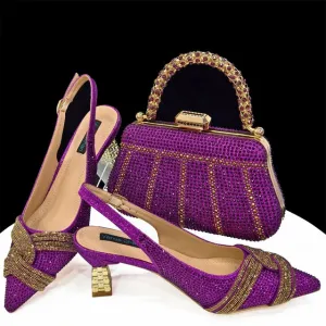 Italian Pumps and Matching Bag Set