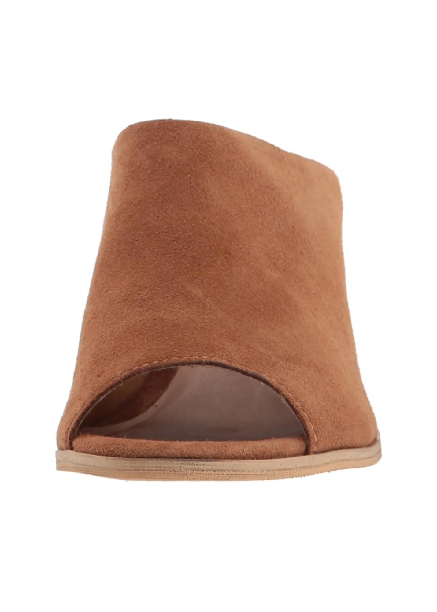 Jerome Peep Toe Heeled Slide in Tan