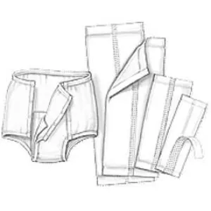 Kendall Handicare SureCare Garment Liner, 4-1/2" x 14", Light Absorbency, Super-Absorbent Polymer - One pkg of 25 each