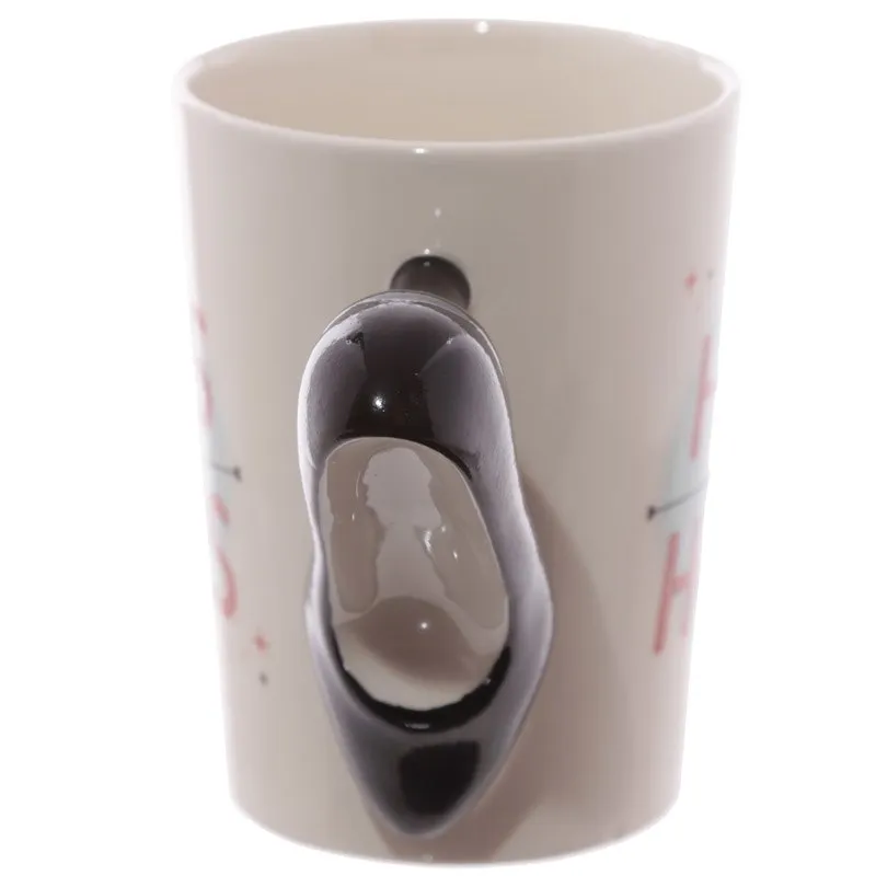 Ladies High Heels Stiletto Shoe 3D Handle Mug High Heels High Hopes Coffee Mug Cup Gift For Fashionista
