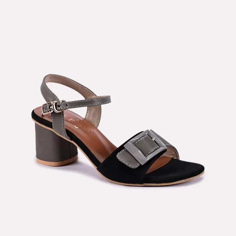 Lavinia Black Block Heel Sandals 0421242