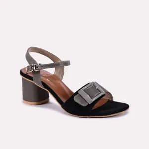 Lavinia Black Block Heel Sandals 0421242