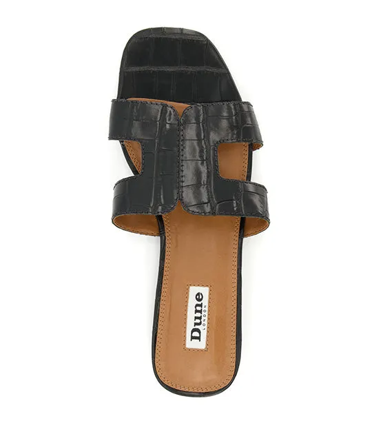 Loupe Smart Slider Sandals Black