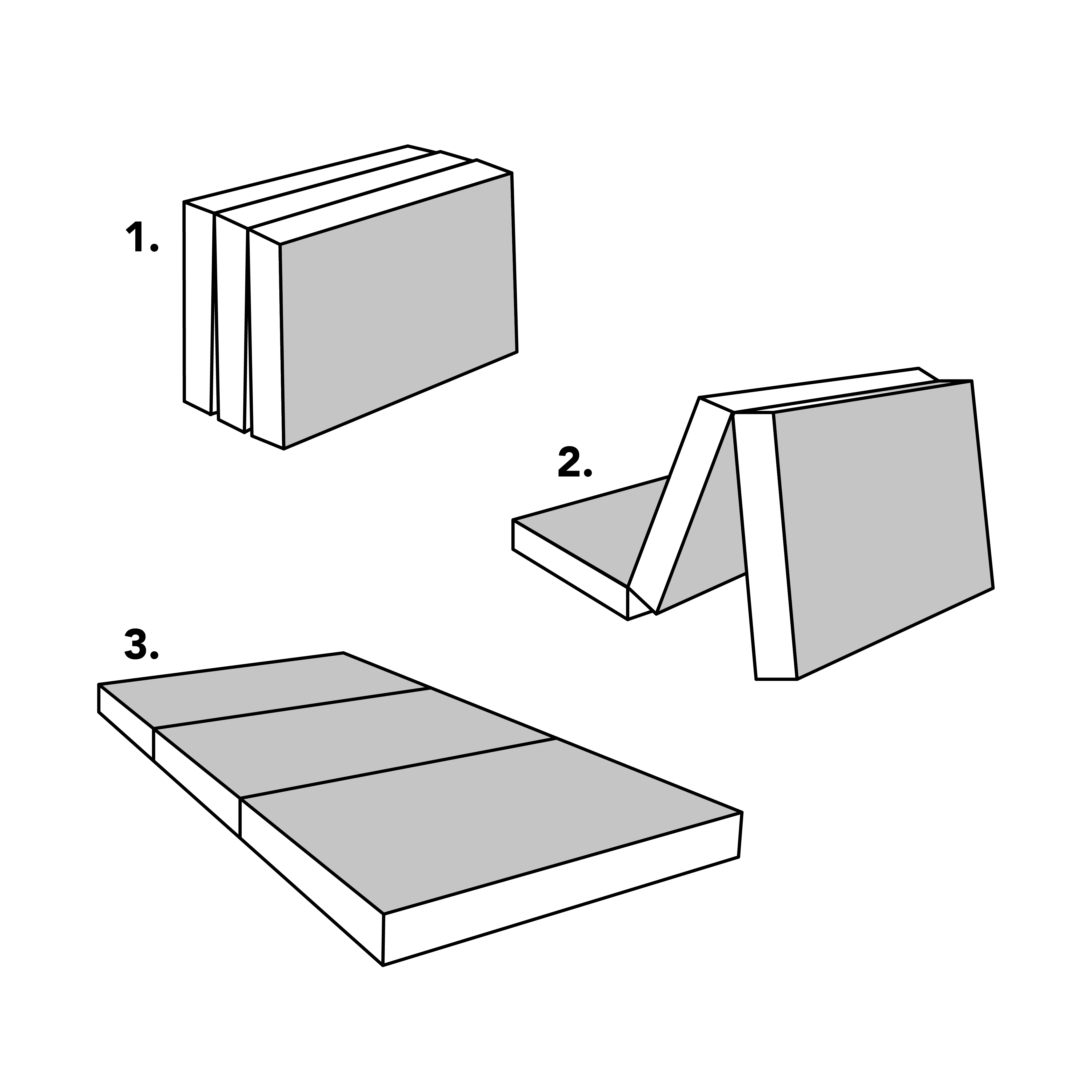 Maison Blanche | Foldable Memory Foam Mattress (in-store pickup)