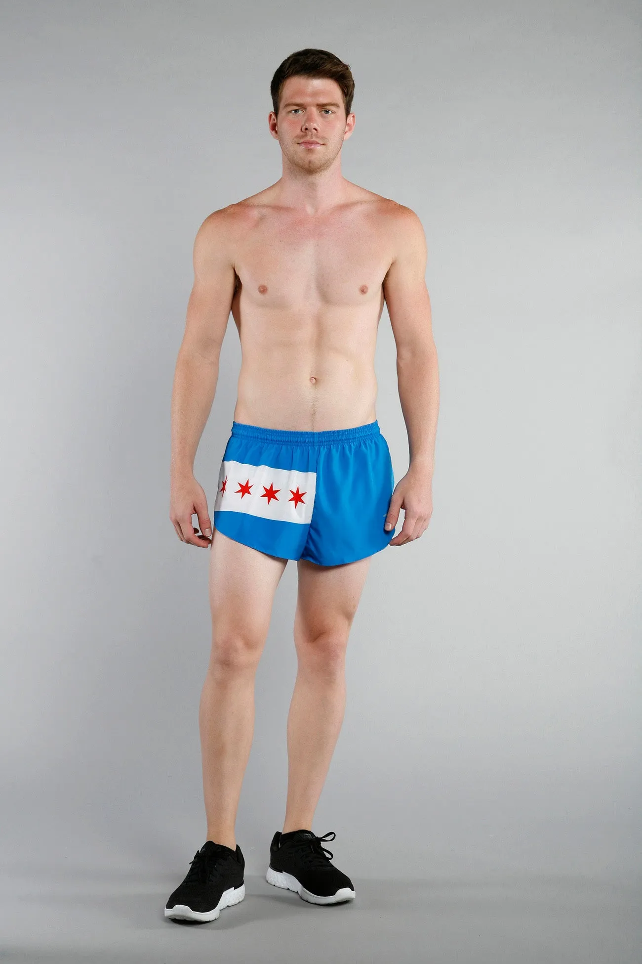 Men's Flag 1" Elite Split Shorts [C] - Chicago