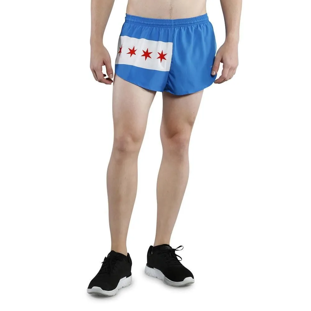 Men's Flag 1" Elite Split Shorts [C] - Chicago