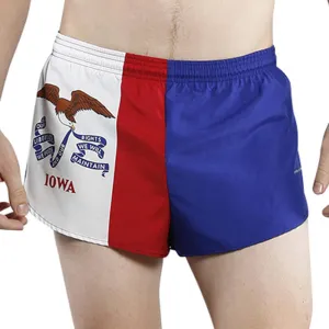 Men's Flag 1" Elite Split Shorts [G-I] - Iowa