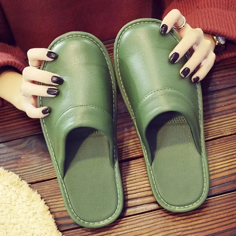 Men's Leather Slippers