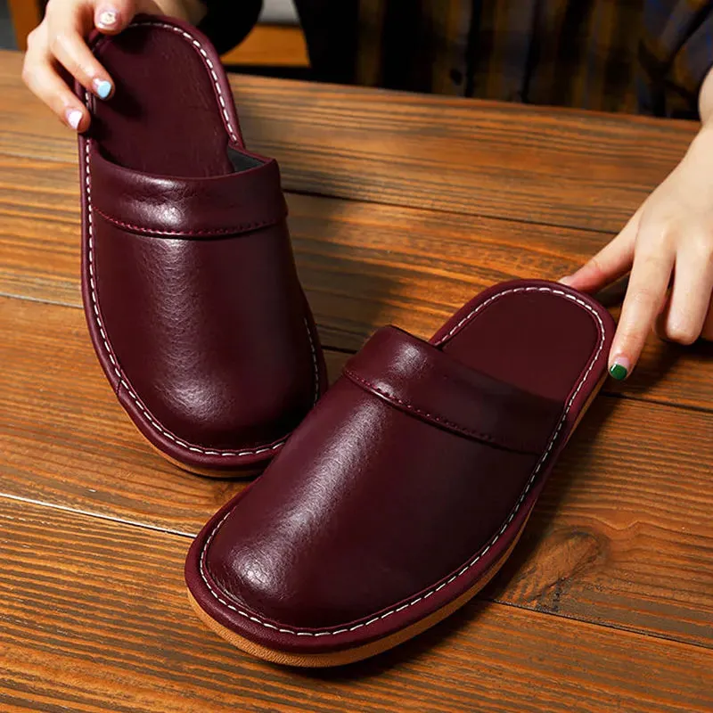 Men's Leather Slippers