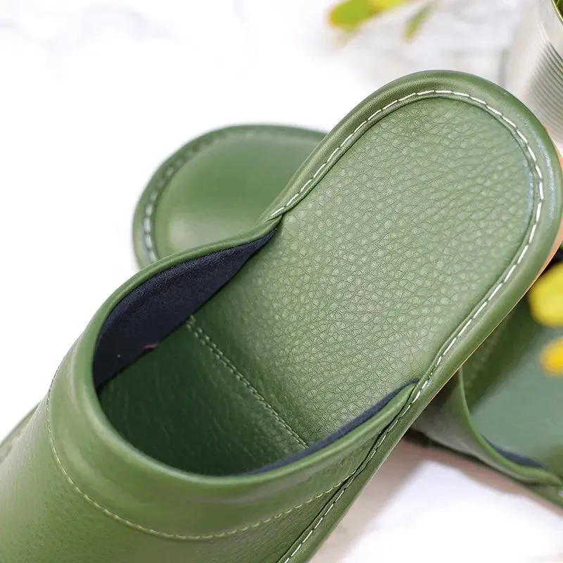 Men's Leather Slippers