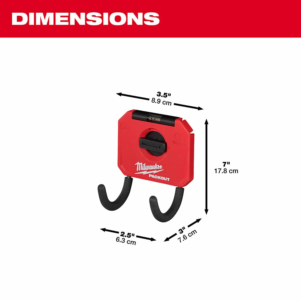 Milwaukee 48-22-8335 PACKOUT Shop Storage 3" Curved Hook