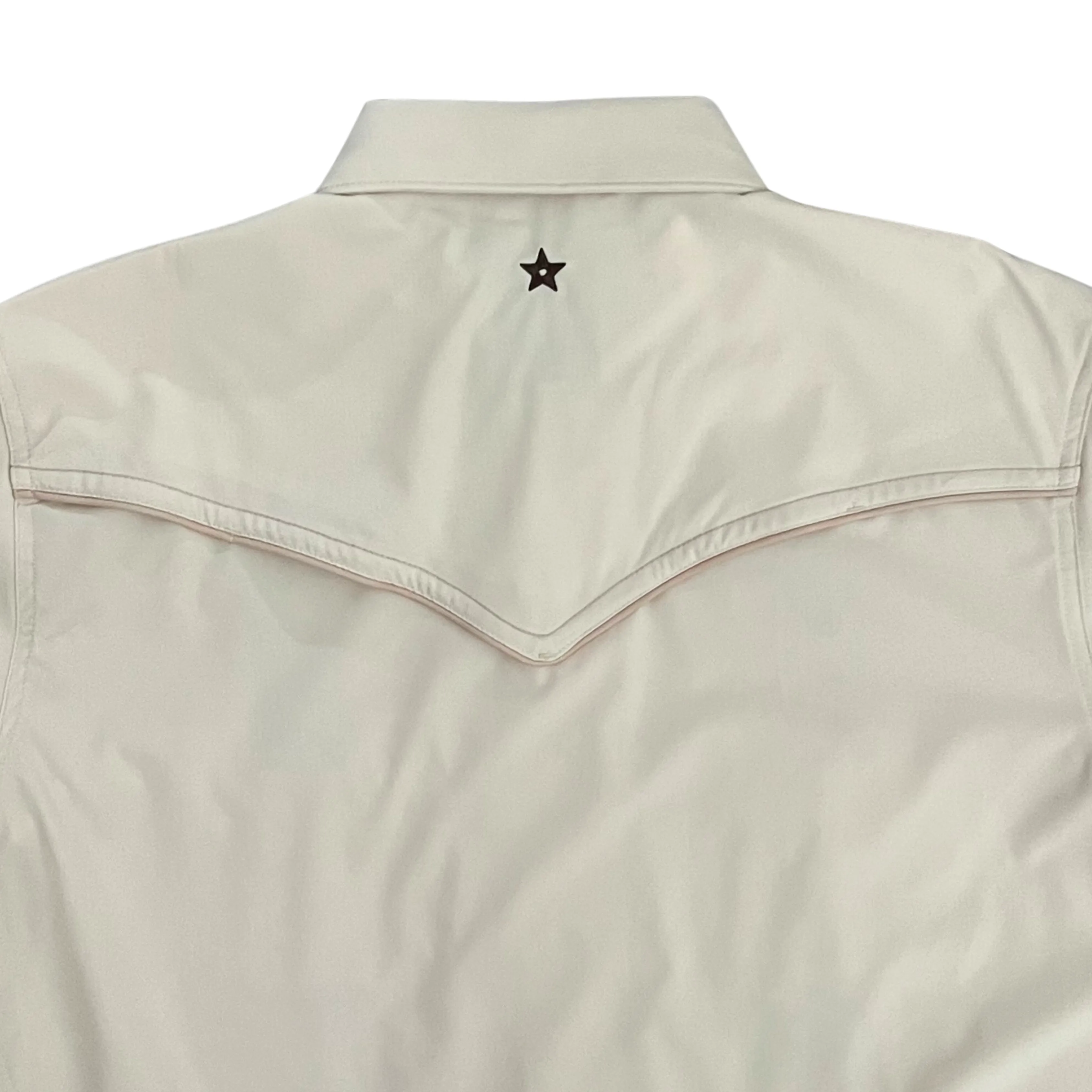 Pearl Snap Guayabera Performance Shirt--Sandstorm