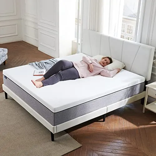 S SECRETLAND Twin Mattress, 8 inch Gel Memory Foam Mattress with Breathable Cover (Mattress Only) Medium Feels-Bed Mattress in a Box